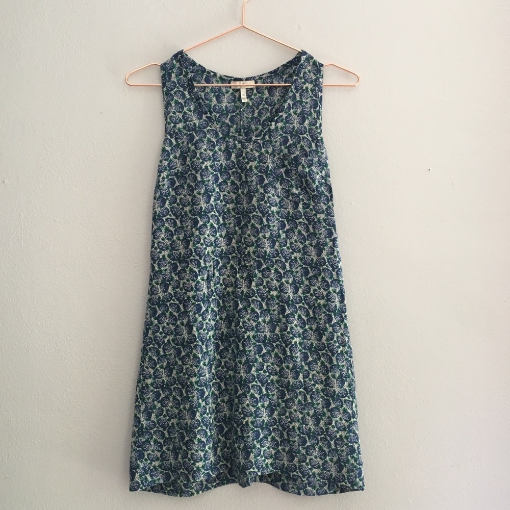 Joie Pineapple Silk Racerback Dress / Size XS